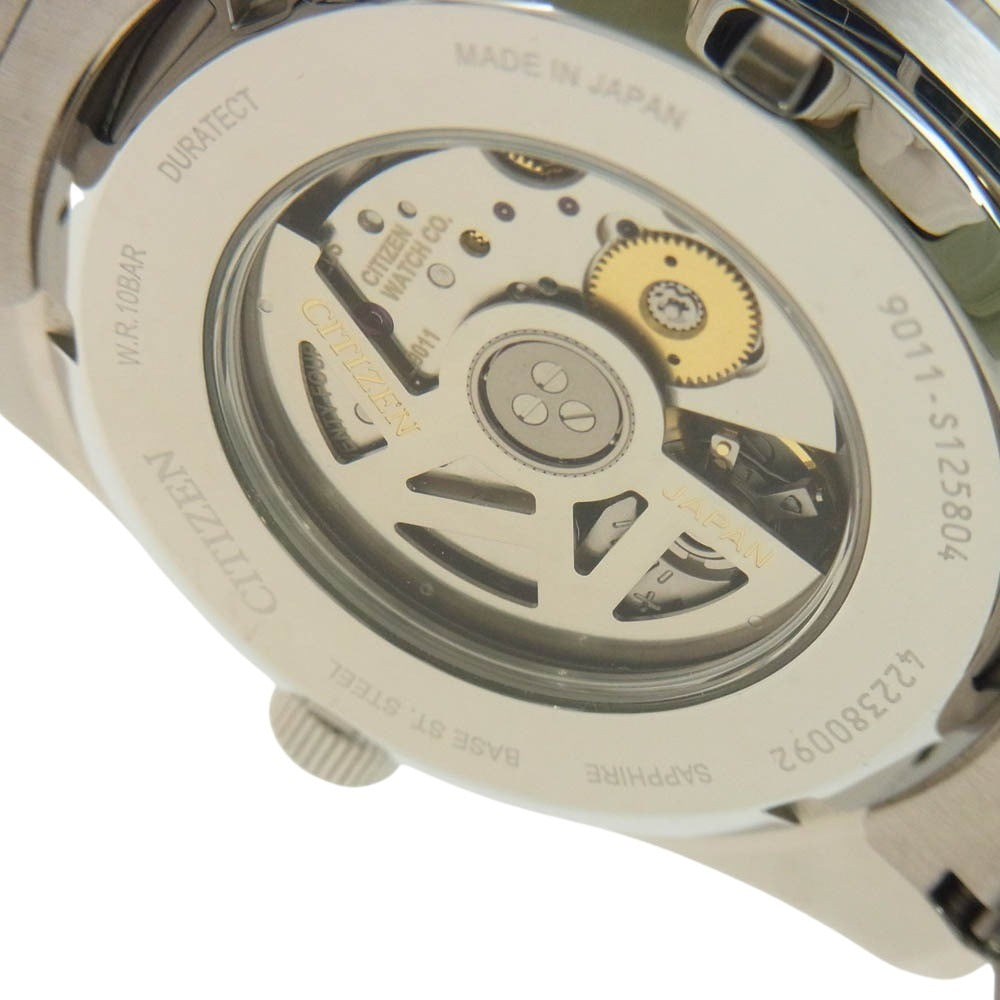CITIZEN シチズン NB1050-59L CITIZENCOLLECTION シチズンコレクション クラシカルライン 自動巻き 腕時計 シルバー系 ブルー系【中古】