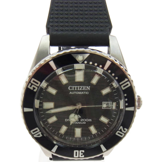 CITIZEN シチズン NB6021-17E PROMASTER プロマスター MARINE シリーズ メカニカルダイバー 200m アナログ 腕時計 ブラック系【中古】