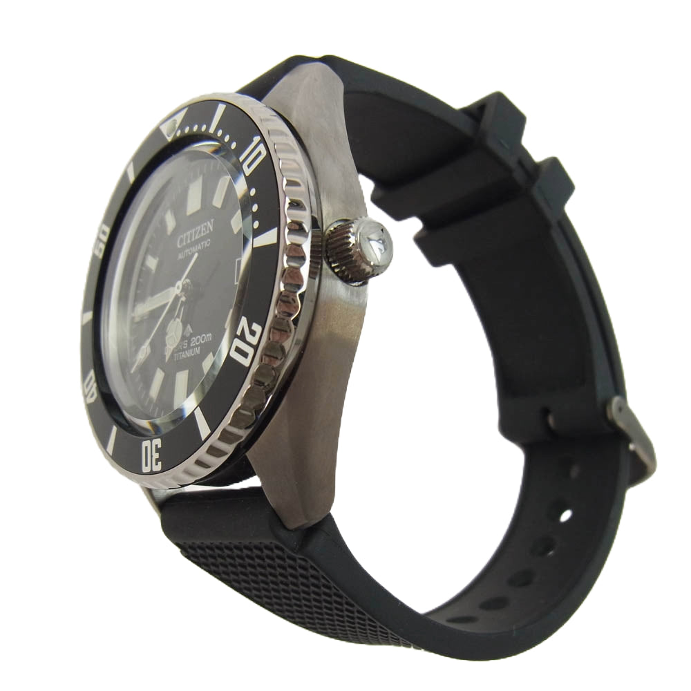 CITIZEN シチズン NB6021-17E PROMASTER プロマスター MARINE シリーズ メカニカルダイバー 200m アナログ 腕時計 ブラック系【中古】