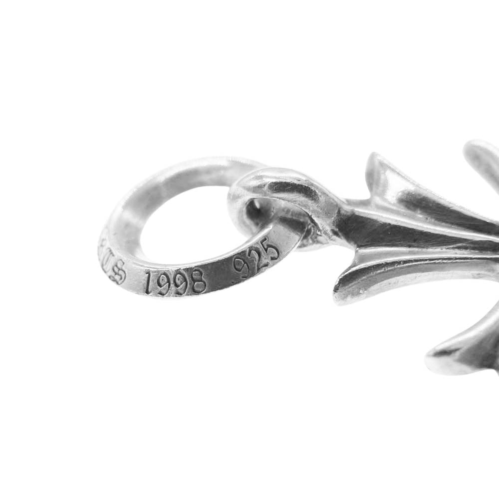 CHROME HEARTS クロムハーツ（原本無） TINY CH CROSS タイニー CHクロス チャーム ペンダントトップ シルバー系【中古】