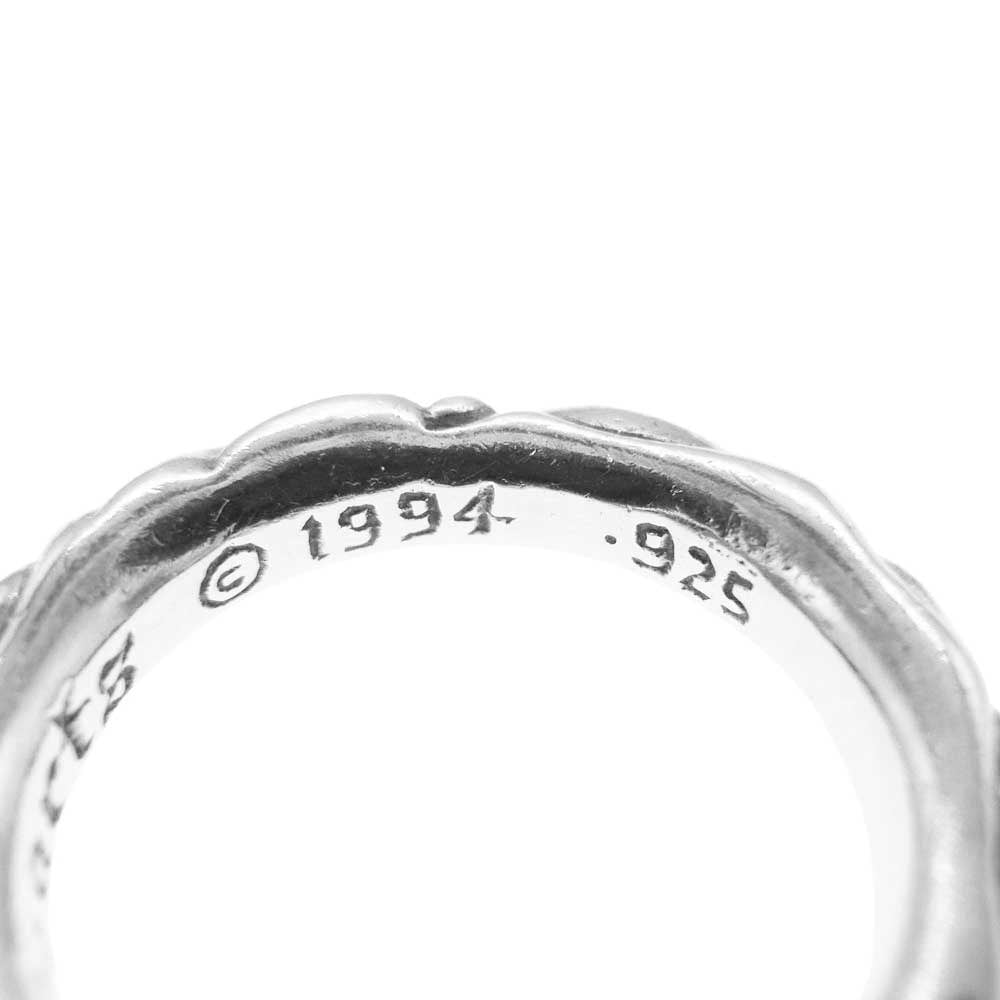 CHROME HEARTS クロムハーツ（原本無） SCRL BAND スクロール バンド リング シルバー系 14号【中古】