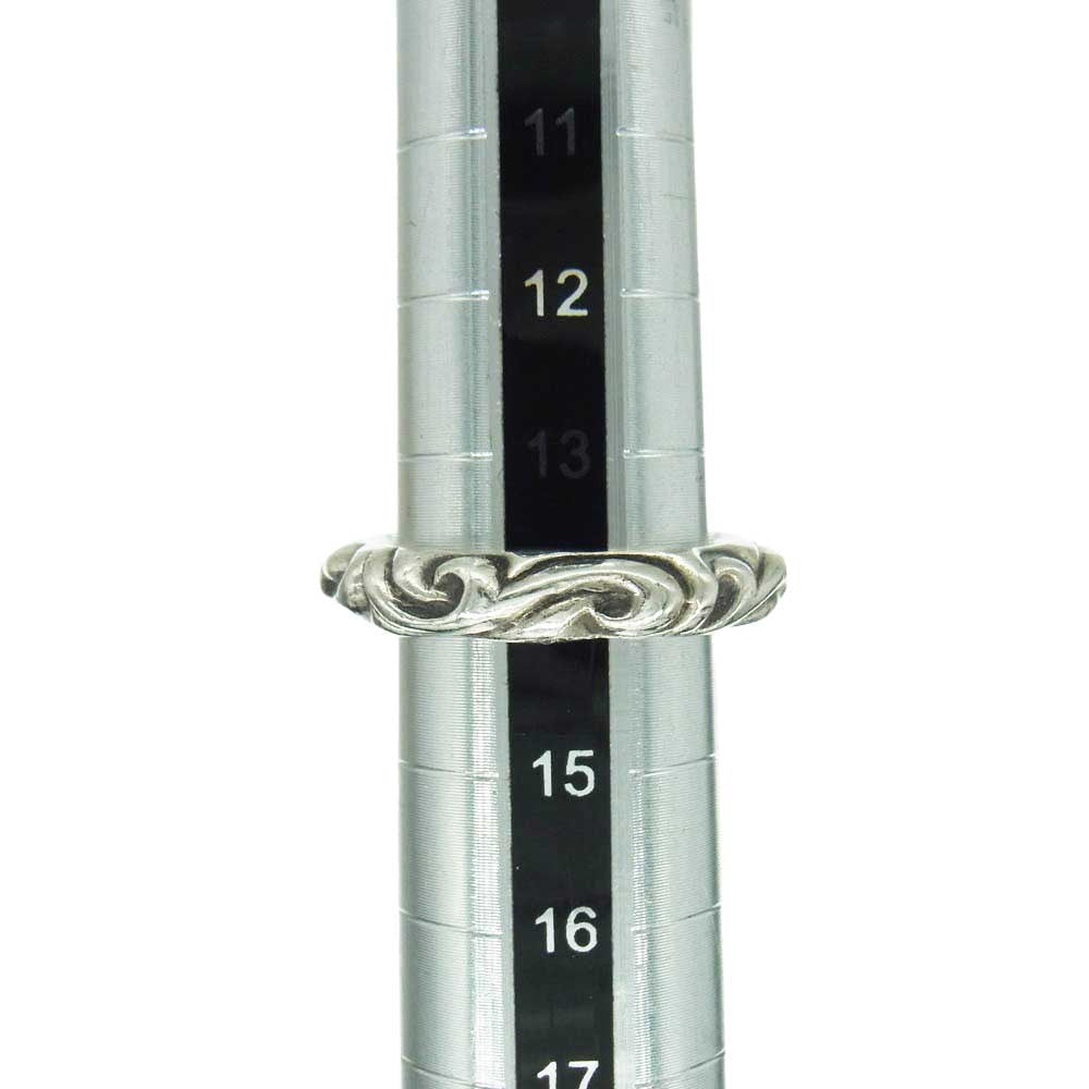 CHROME HEARTS クロムハーツ（原本無） SCRL BAND スクロール バンド リング シルバー系 14号【中古】