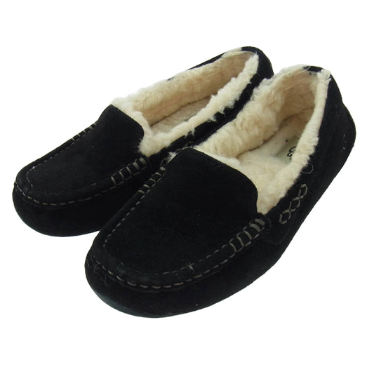 UGG アグ 3312 アンスレー モカシン ローファー ブラック ブラック系 22【中古】