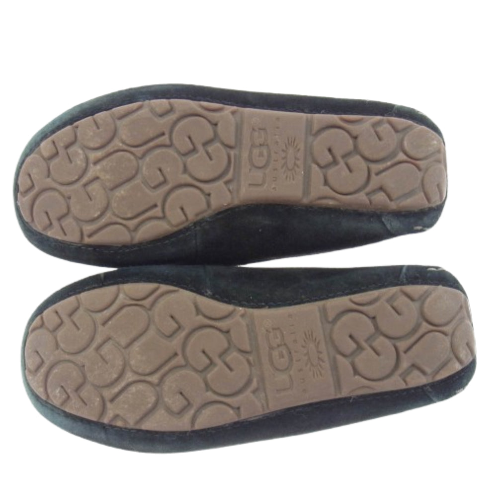 UGG アグ 3312 アンスレー モカシン ローファー ブラック ブラック系 22【中古】
