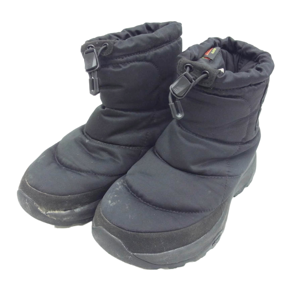 THE NORTH FACE ノースフェイス NF52076 Nuptse Bootie WP Logo Short ヌプシ ブーティ ウォータープルーフ ロゴ ショート ブラック系 23cm【中古】