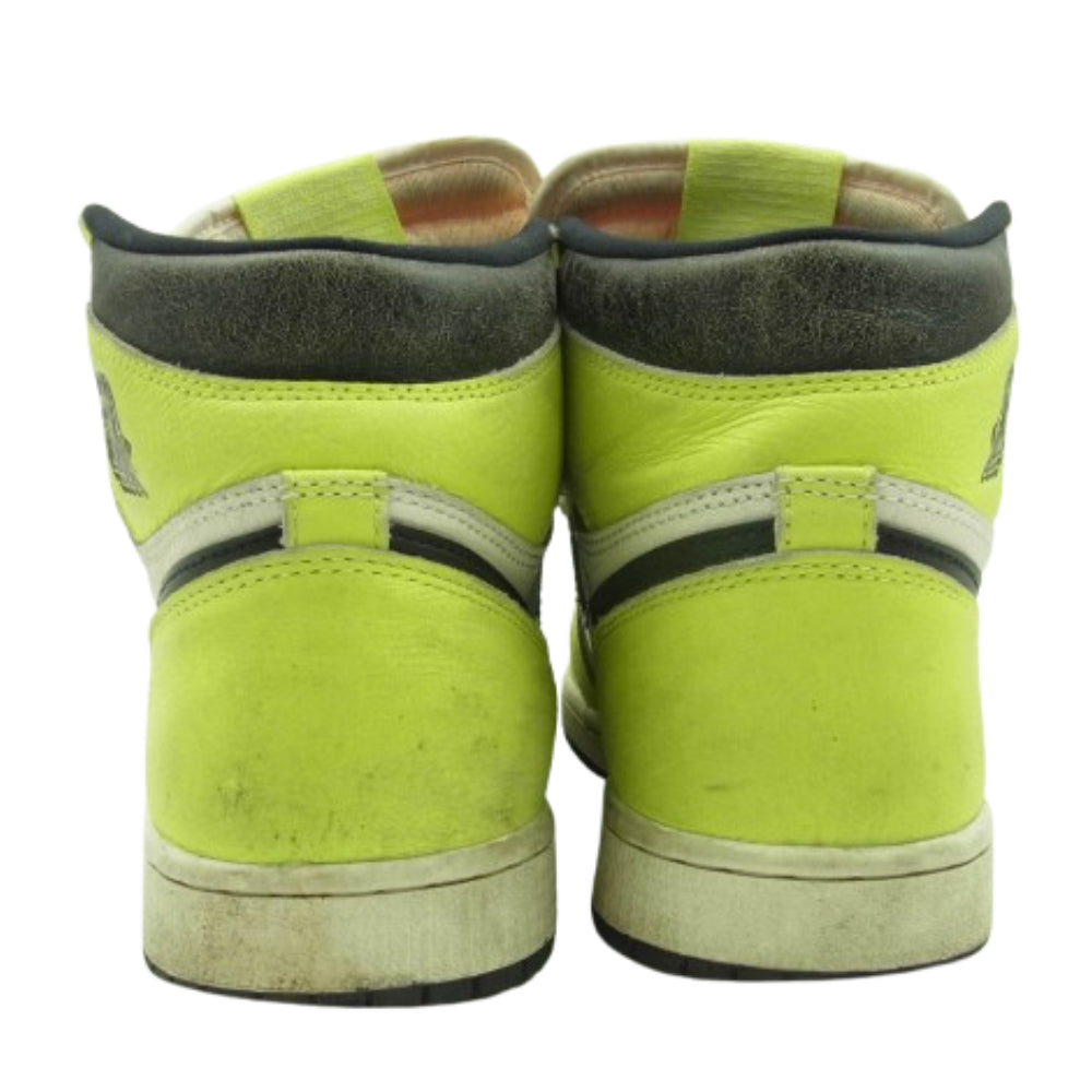 NIKE ナイキ 555088-702 Air Jordan 1 High OG Volt Visionaire エアジョーダン1 ハイ OG ボルト ヴィジョネア スニーカー ライトグリーン系 26cm【中古】
