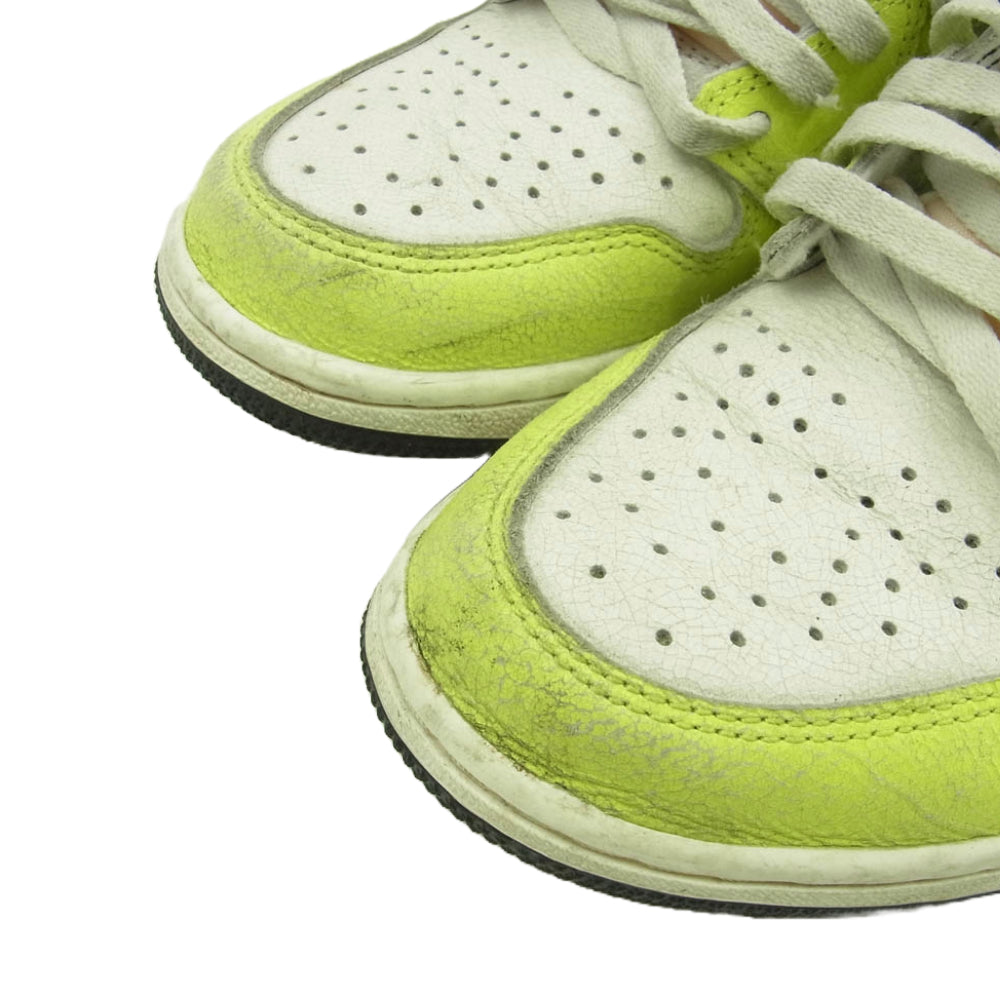 NIKE ナイキ 555088-702 Air Jordan 1 High OG Volt Visionaire エアジョーダン1 ハイ OG ボルト ヴィジョネア スニーカー ライトグリーン系 26cm【中古】