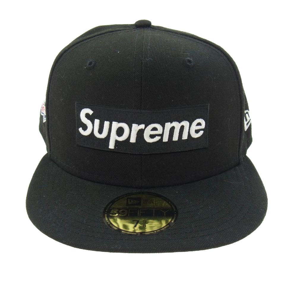 Supreme シュプリーム 21AW No Comp Box Logo New Era ニューエラ ボックスロゴ キャップ ブラック系 60.6cm【美品】【中古】