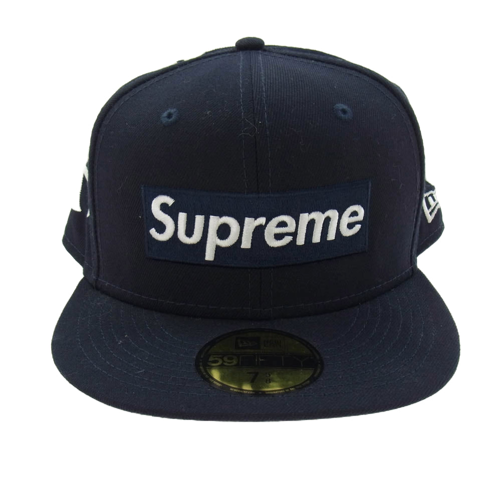 Supreme シュプリーム 21AW New York Yankees Box Logo New Era ニューヨーク ヤンキース ボックス ロゴ ニューエラ キャップ ネイビー系 60.6cm【美品】【中古】