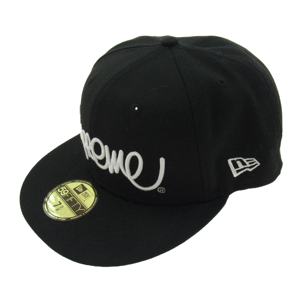 Supreme シュプリーム 22SS New Era Handstyle ニューエラ ハンドスタイル キャップ ブラック系 60.6cm【美品】【中古】