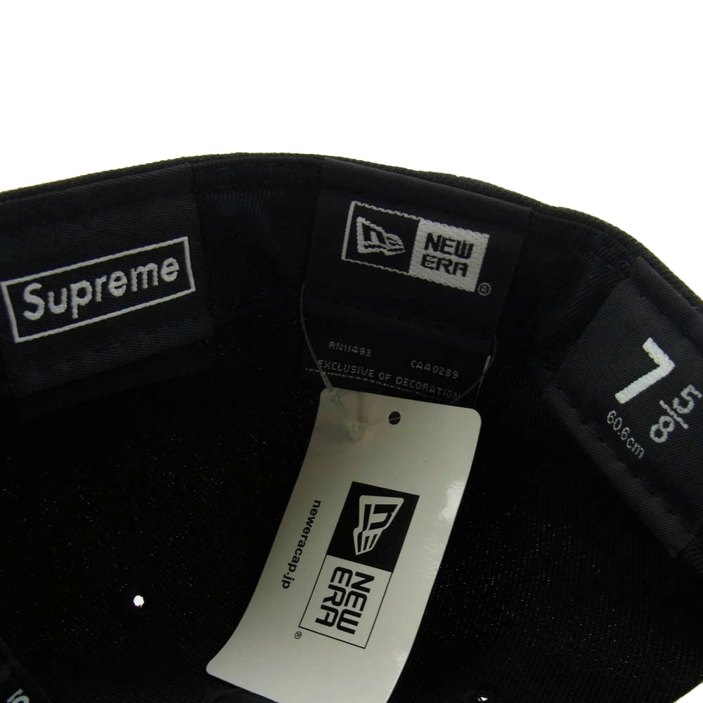 Supreme シュプリーム 22SS New Era Handstyle ニューエラ ハンドスタイル キャップ ブラック系 60.6cm【美品】【中古】