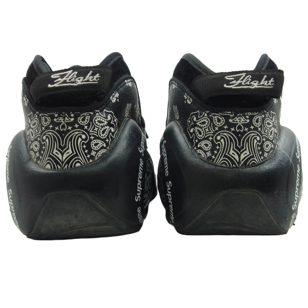 Supreme シュプリーム 22SS DJ8604-001 × Nike Air Zoom Flight 95 SP Black White ナイキ エアズームフライト95 SP ブラック ホワイト スニーカー ブラック系 27cm【中古】