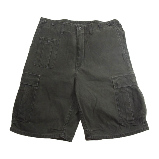 Nigel Cabourn ナイジェルケーボン 8048-00-51212 ARMY CARGO SHORT PEALING PRINT アーミー カーゴ ショート パンツ カーキ系 36【中古】