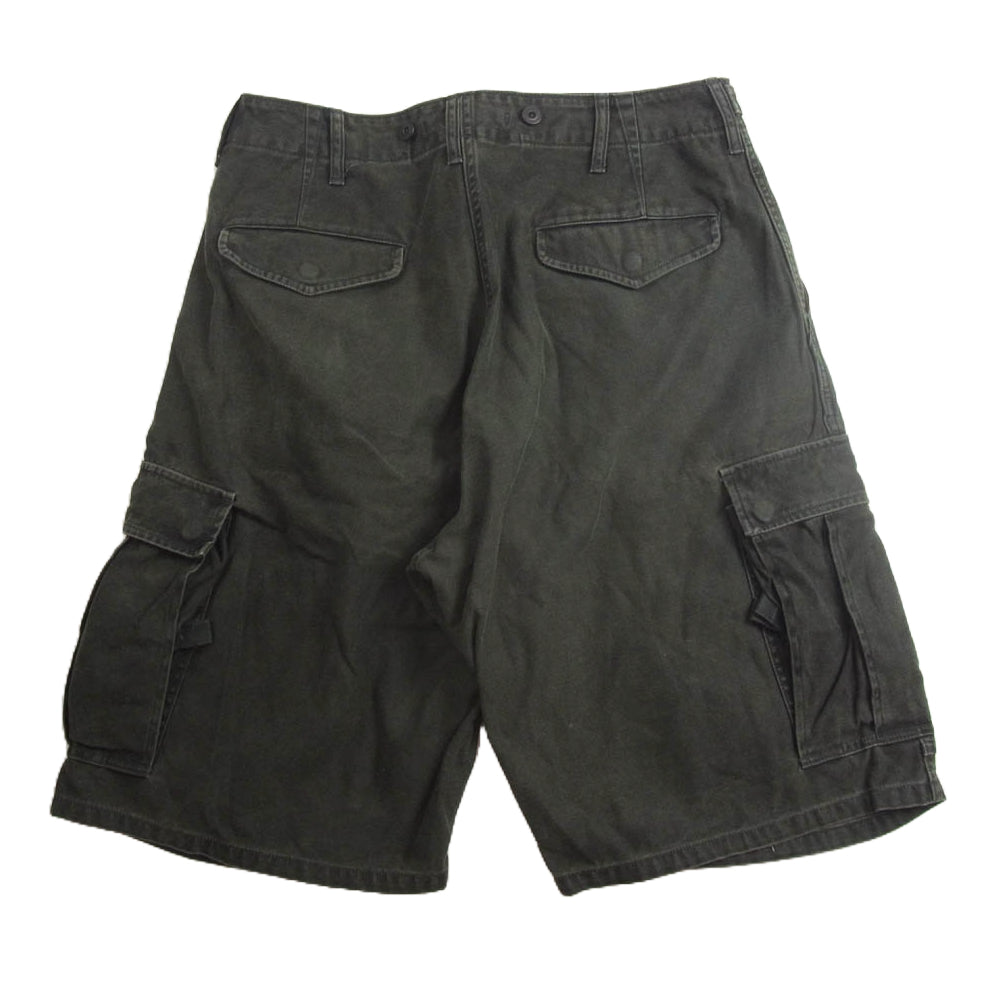 Nigel Cabourn ナイジェルケーボン 8048-00-51212 ARMY CARGO SHORT PEALING PRINT アーミー カーゴ ショート パンツ カーキ系 36【中古】