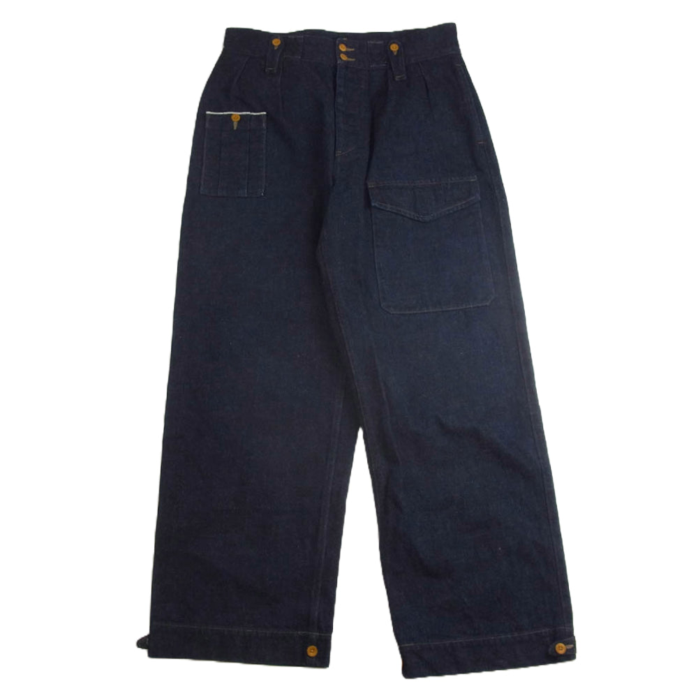 Nigel Cabourn ナイジェルケーボン 8048-00-50030 BRITISH ARMY PANT LOOSE DENIM ルーズ デニム パンツ インディゴ インディゴブルー系 36【中古】