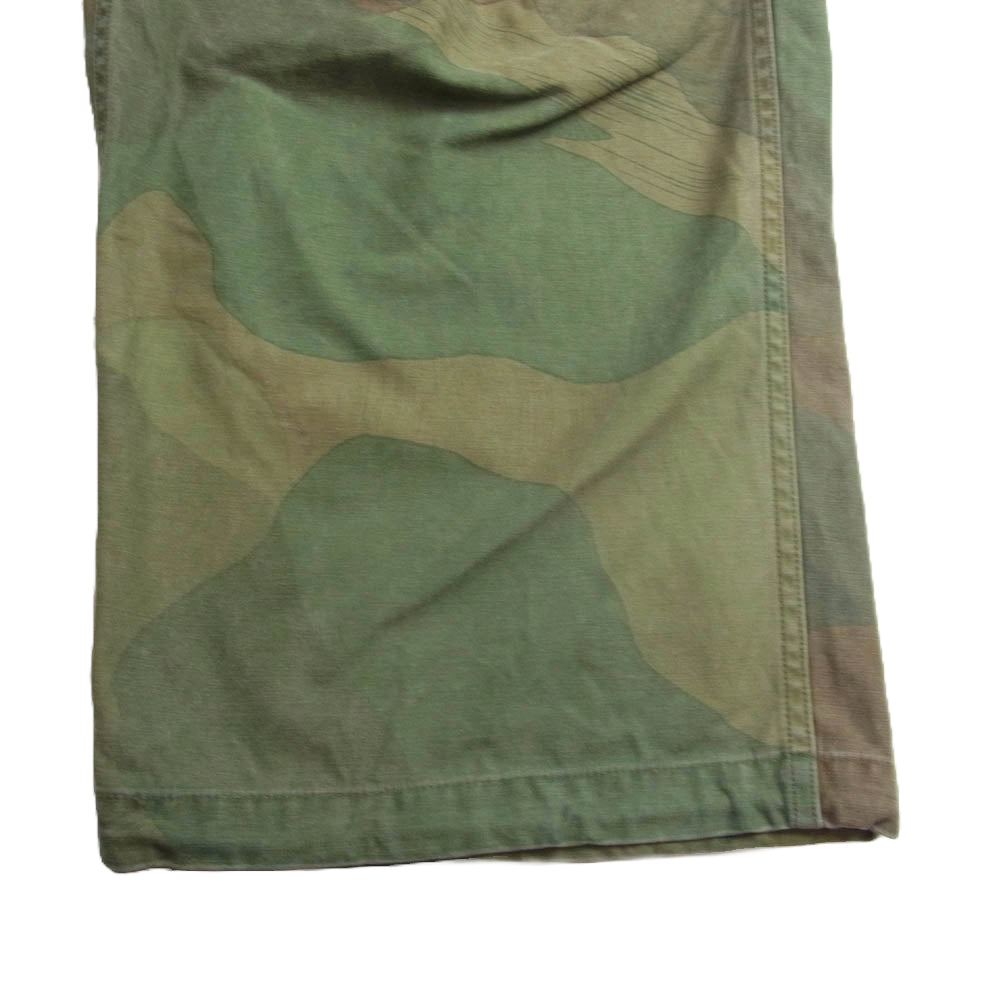 Nigel Cabourn ナイジェルケーボン 8049-00-50013 ARMY CARGO PANT FADE CAMO アーミー カーゴ パンツ カモフラージュ カーキ系 36【中古】