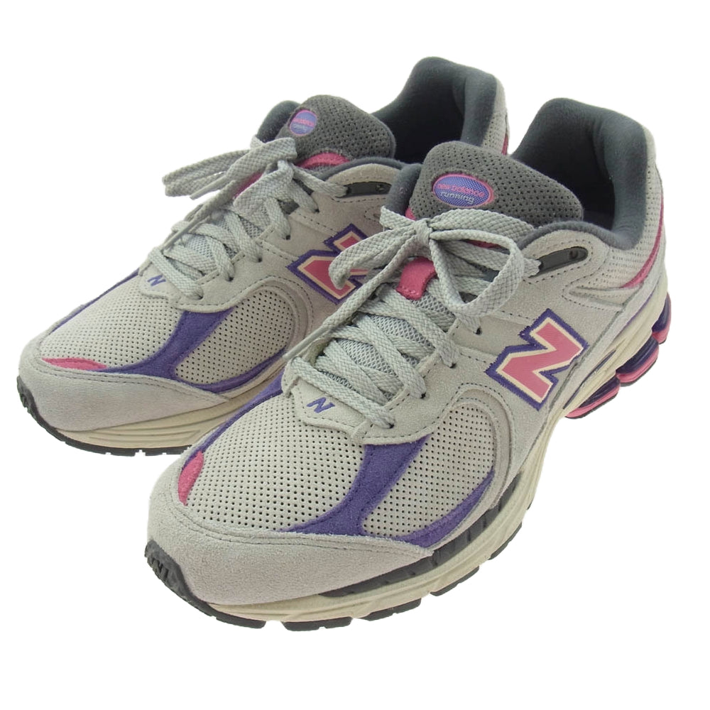 NEW BALANCE ニューバランス M2002RWB Gray Pink スエード切替 ローカット スニーカー グレー系 ピンク系 パープル系 27.5cm【中古】