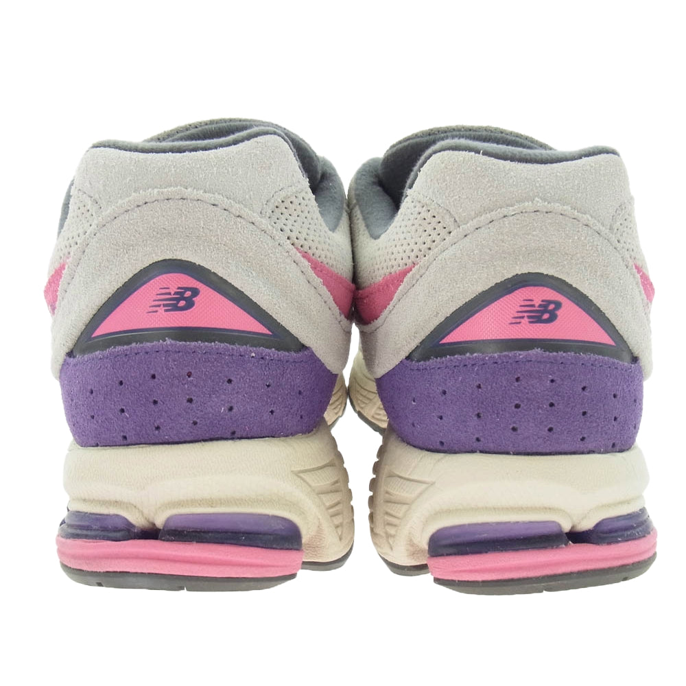 NEW BALANCE ニューバランス M2002RWB Gray Pink スエード切替 ローカット スニーカー グレー系 ピンク系 パープル系 27.5cm【中古】