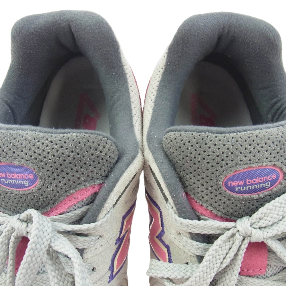 NEW BALANCE ニューバランス M2002RWB Gray Pink スエード切替 ローカット スニーカー グレー系 ピンク系 パープル系 27.5cm【中古】