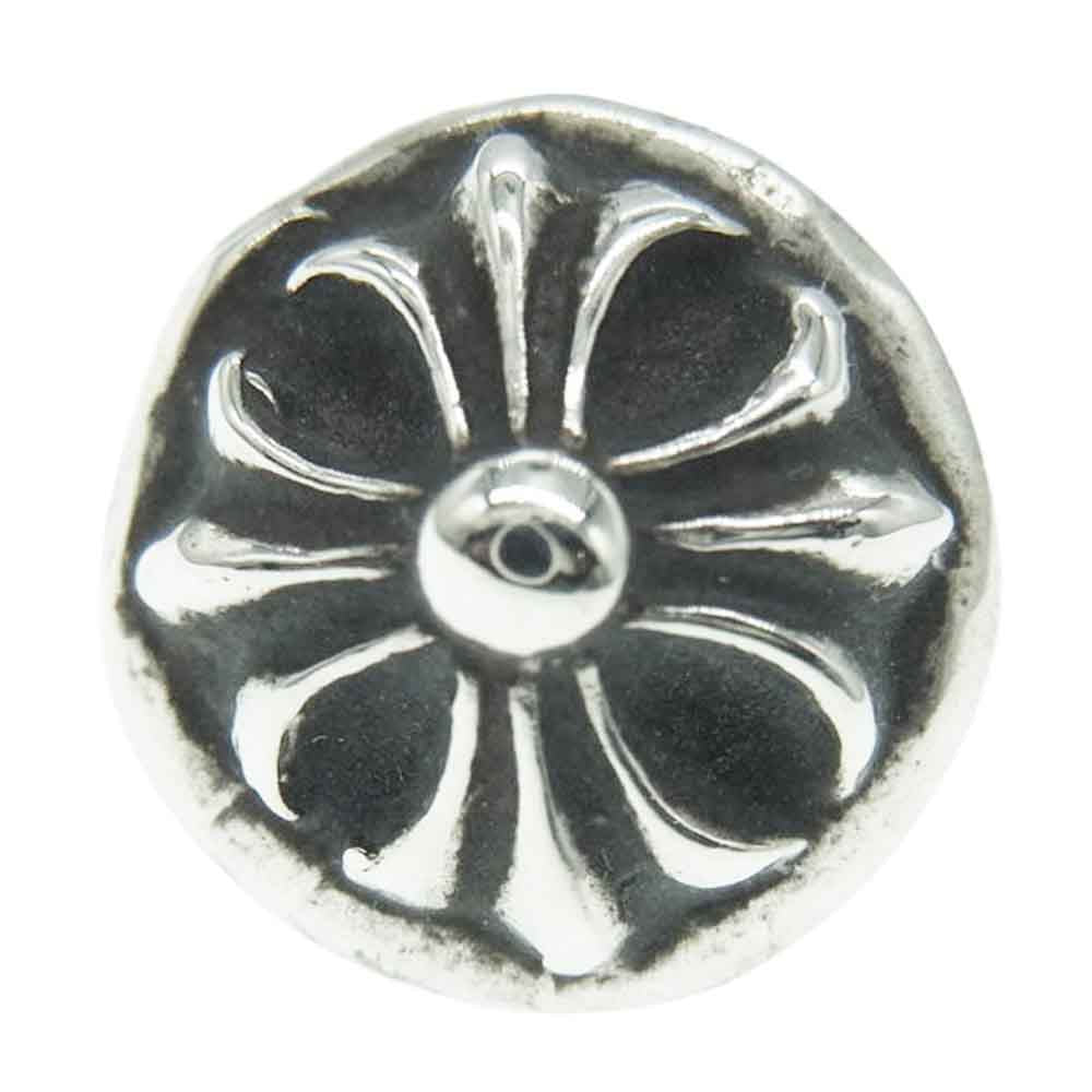 CHROME HEARTS クロムハーツ（原本無） STUD CRSBLL クロスボール スタッド シルバー ピアス シルバー系【中古】