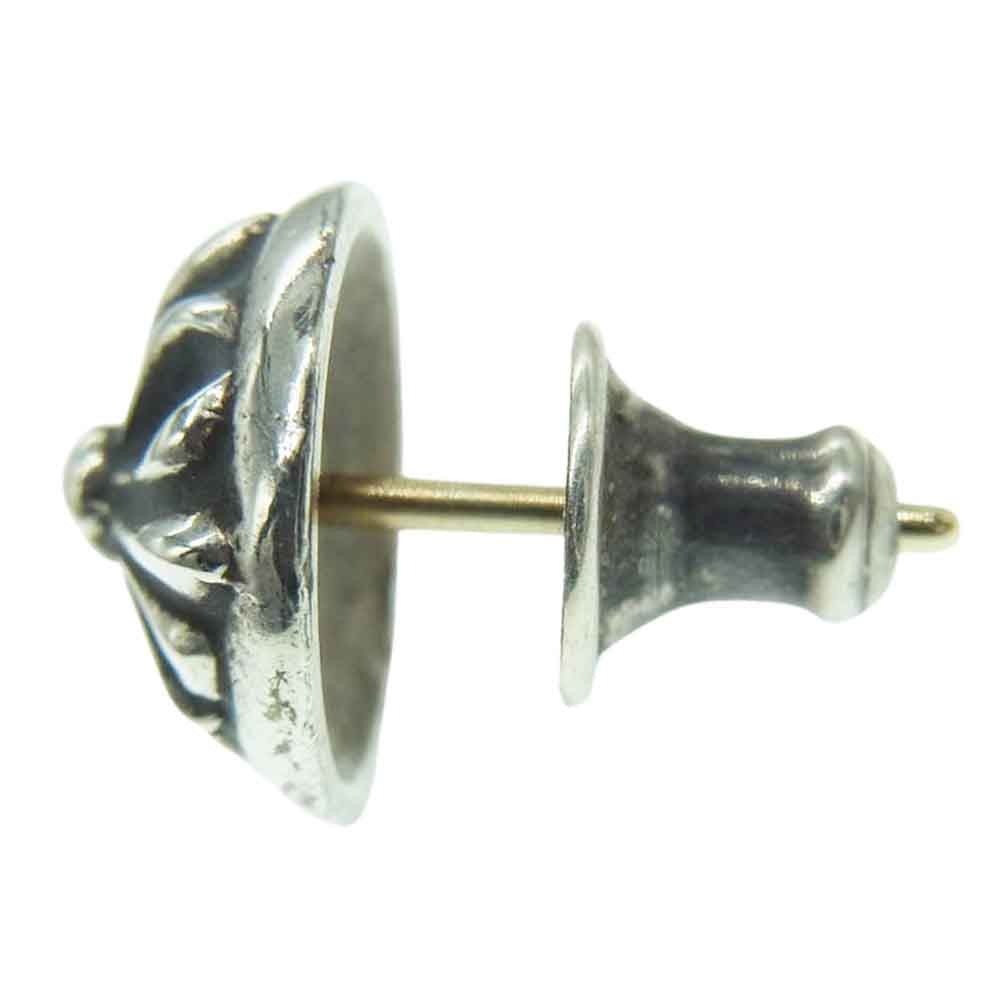 CHROME HEARTS クロムハーツ（原本無） STUD CRSBLL クロスボール スタッド シルバー ピアス シルバー系【中古】