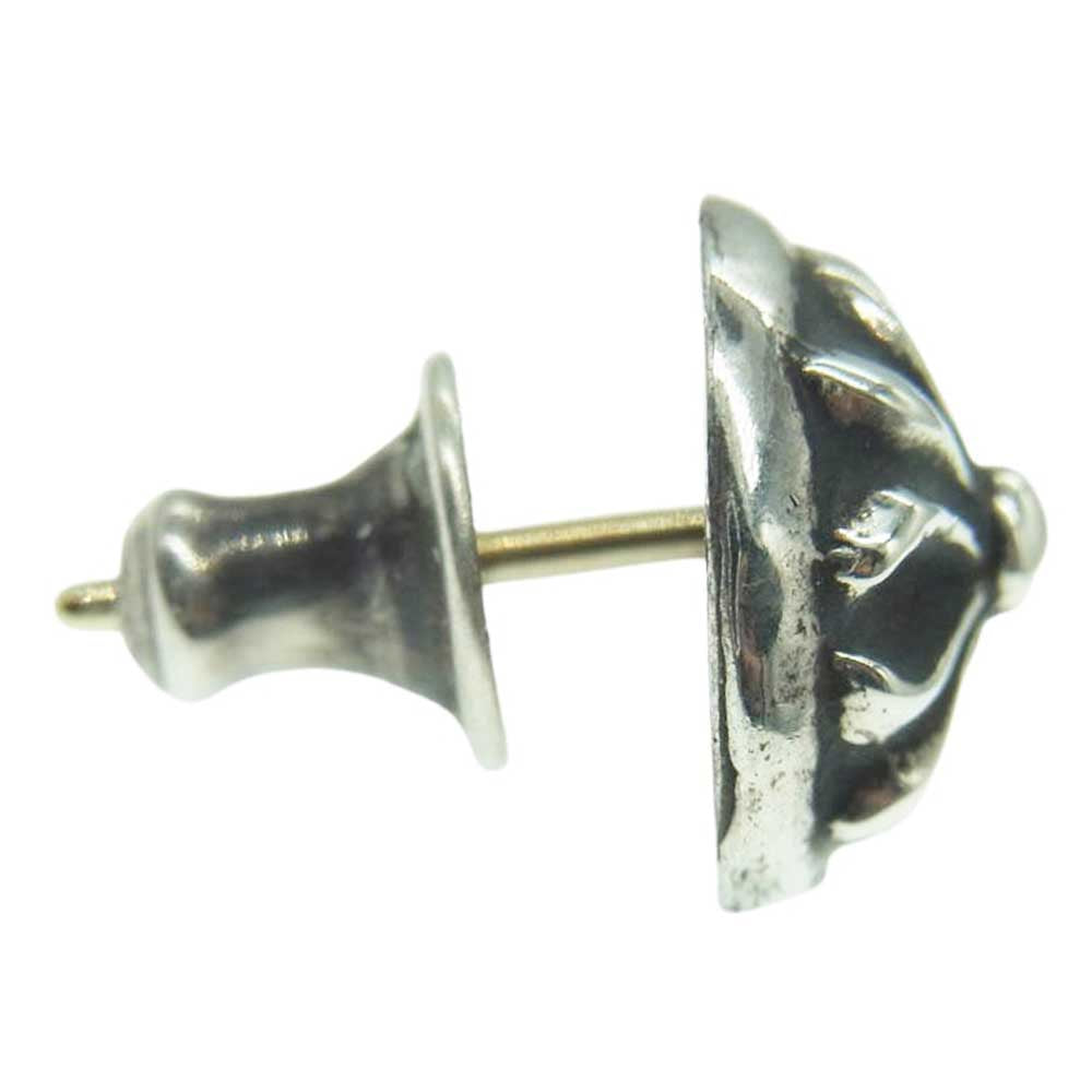 CHROME HEARTS クロムハーツ（原本無） STUD CRSBLL クロスボール スタッド シルバー ピアス シルバー系【中古】