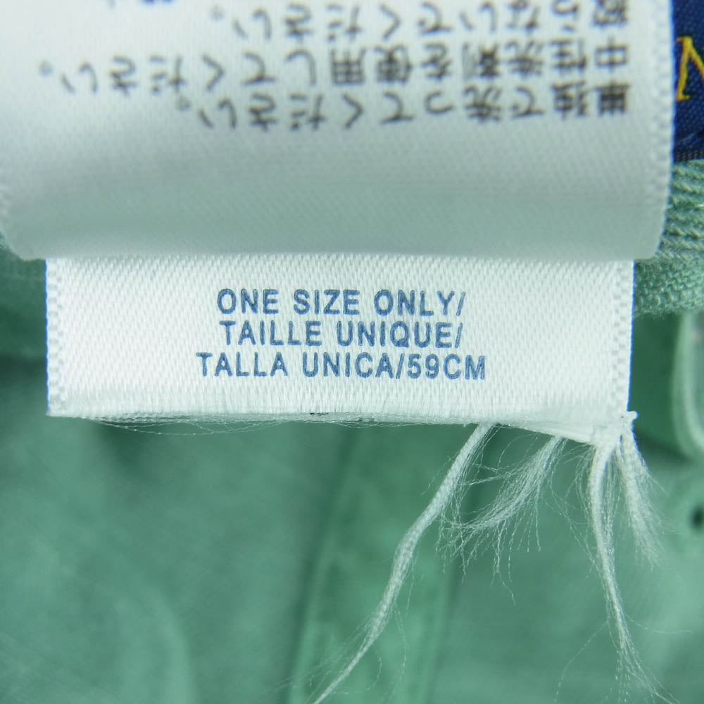 POLO RALPH LAUREN ポロ・ラルフローレン Twill 1992 Sports Cap ロゴ プリント キャップ 帽子 ライトグリーン系 ONE SIZE【中古】