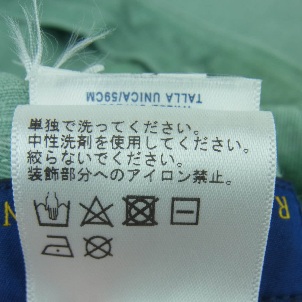 POLO RALPH LAUREN ポロ・ラルフローレン Twill 1992 Sports Cap ロゴ プリント キャップ 帽子 ライトグリーン系 ONE SIZE【中古】