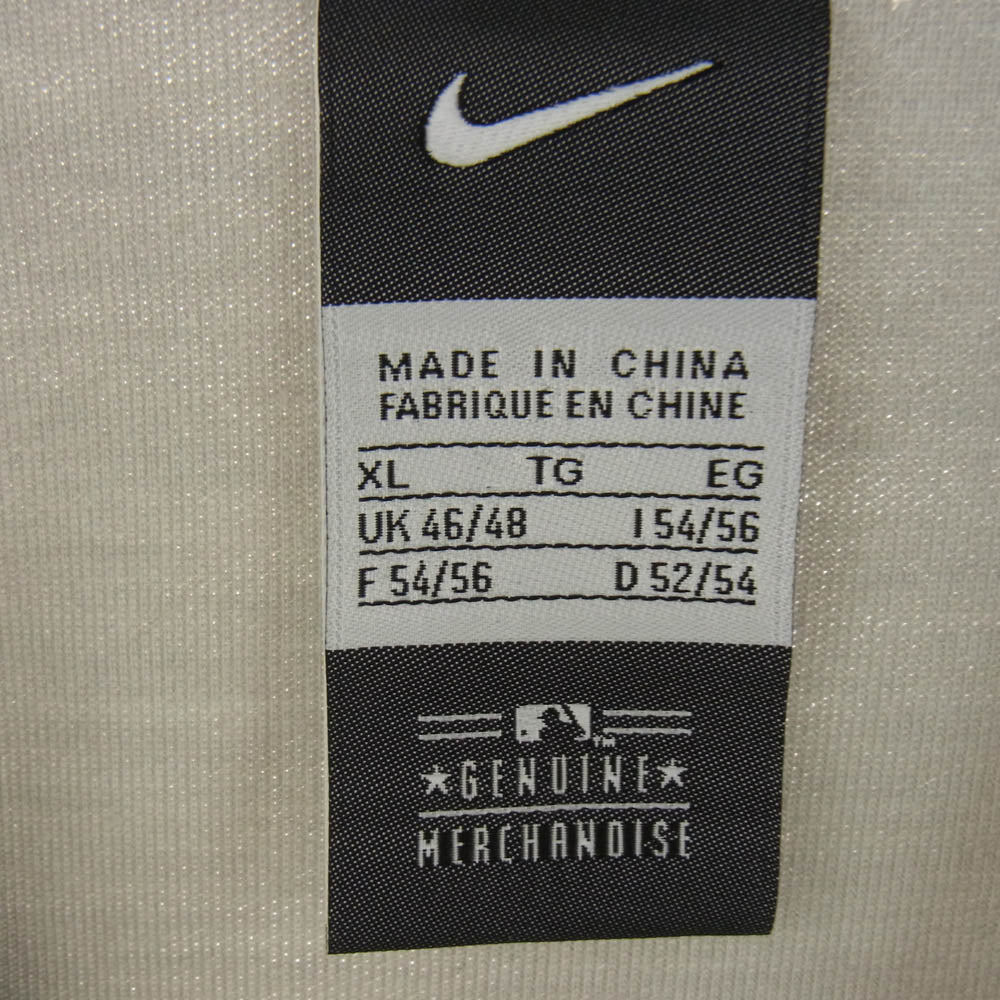 NIKE ナイキ 372382-082 × Futura × be true フューチュラ ビートゥルー ニューヨークヤンキース ベースボール シャツ 半袖 グレー系 ホワイト系 XL【中古】