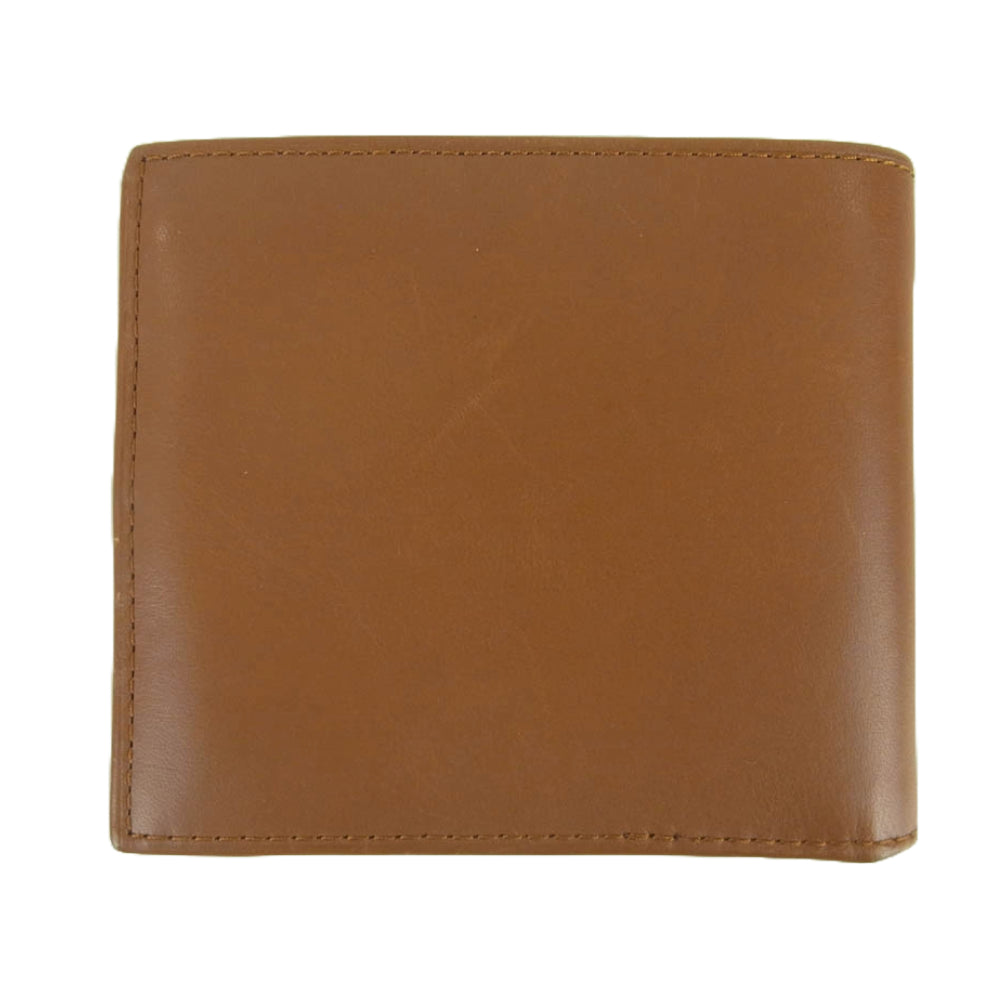 POLO RALPH LAUREN ポロ・ラルフローレン ポロベア 二つ折り レザー ウォレット 財布 ブラウン系【中古】