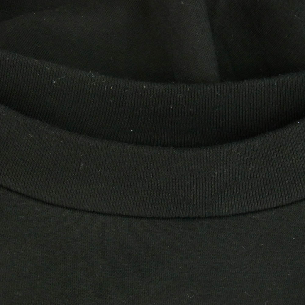 FEAR OF GOD フィアオブゴッド 24AW 125SU244190F ESSENTIALS エッセンシャルズ ロゴラバーパッチ オーバーサイズ 半袖 Tシャツ ブラック系 L【中古】