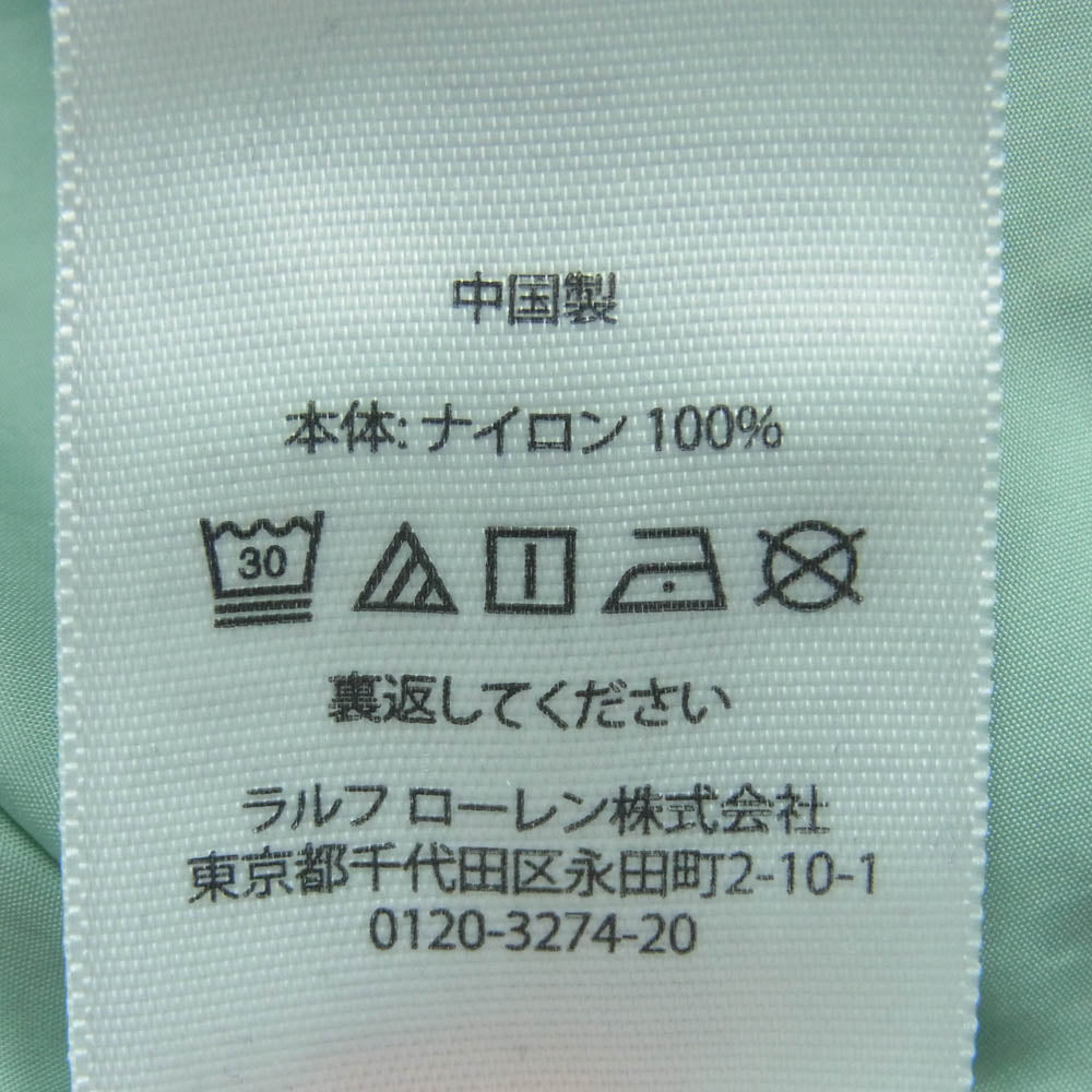 POLO RALPH LAUREN ポロ・ラルフローレン 1992 ナイロン アノラック パーカー オレンジ系 ライトグリーン系 ブルー系 XXL【中古】