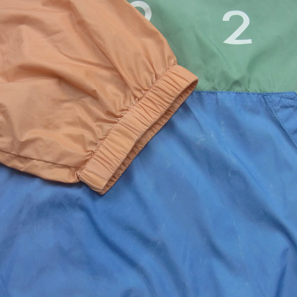 POLO RALPH LAUREN ポロ・ラルフローレン 1992 ナイロン アノラック パーカー オレンジ系 ライトグリーン系 ブルー系 XXL【中古】