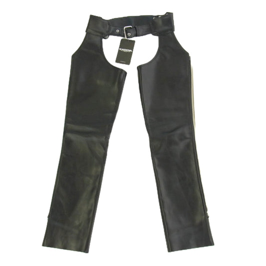 KADOYA カドヤ 2608 カドヤ 札幌ヒストリー別注 チャップス エボパンツ CHAPS-H ハードステア レザーパンツ ブラック系 20【極上美品】【中古】