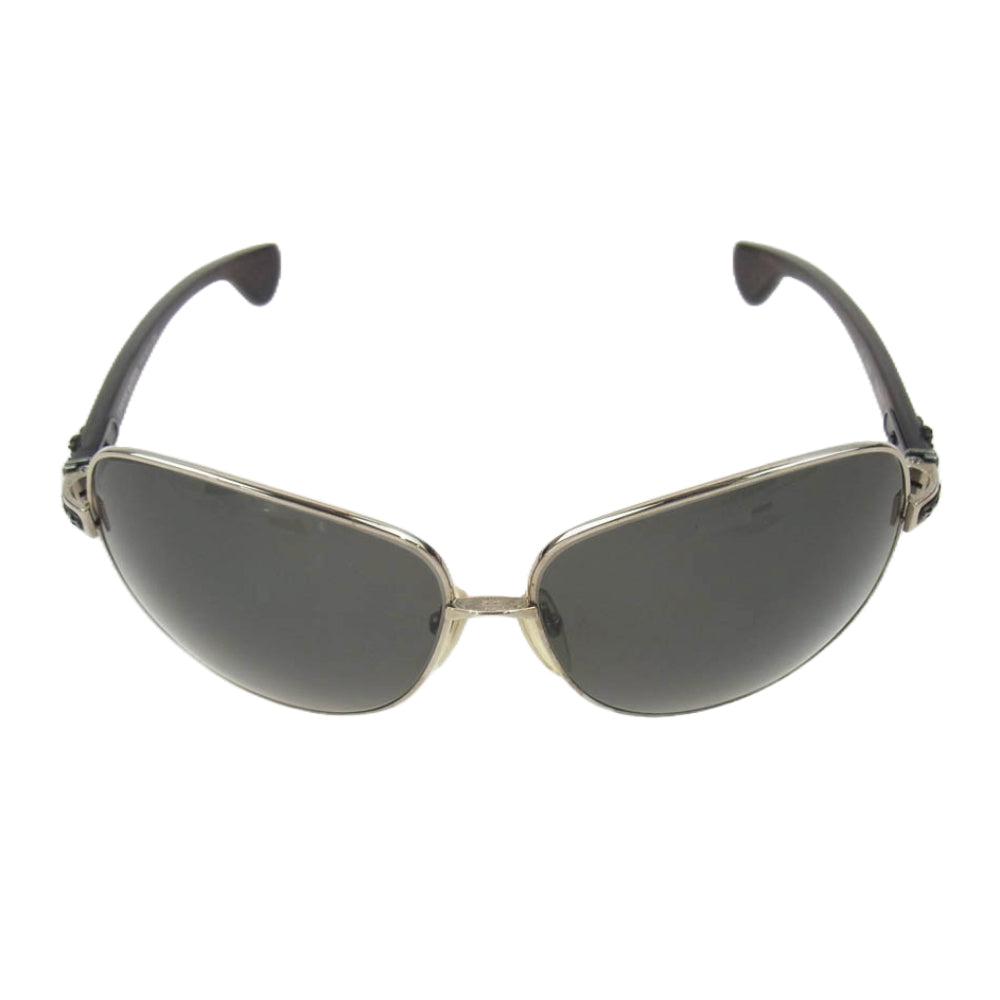 CHROME HEARTS クロムハーツ（原本無） TWINKIE エボニーウッド テンプル サングラス アイウェア ブラック系 シルバー系【中古】