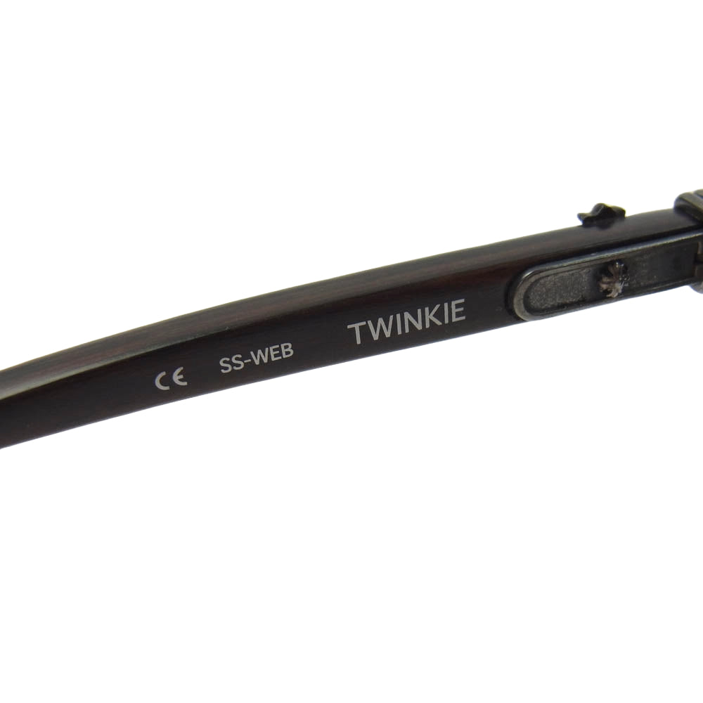 CHROME HEARTS クロムハーツ（原本無） TWINKIE エボニーウッド テンプル サングラス アイウェア ブラック系 シルバー系【中古】