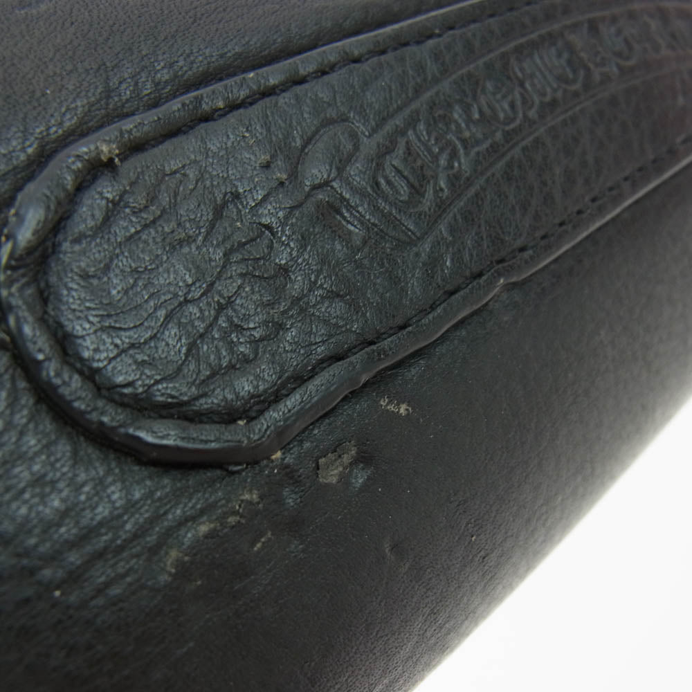 CHROME HEARTS クロムハーツ（原本無） STEPCHILD ステップチャイルド レザー アイウェア サングラス シルバー系 ブラック系【中古】