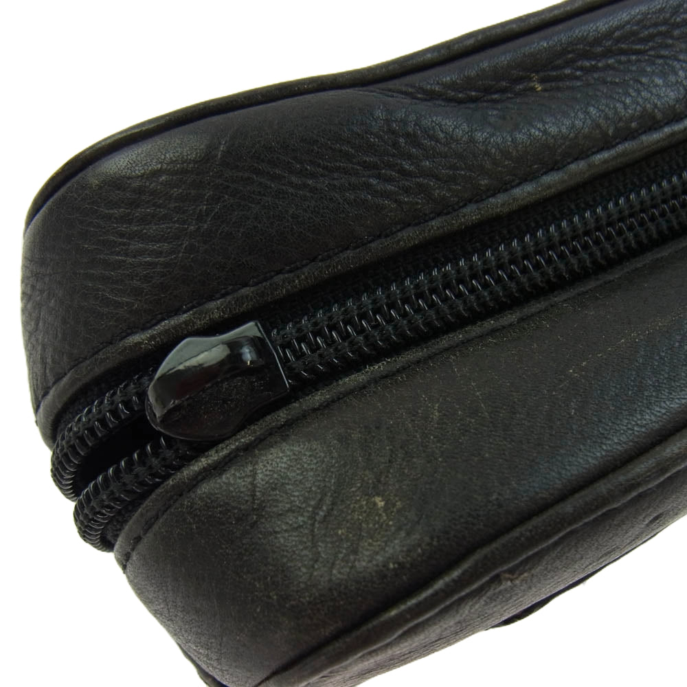 CHROME HEARTS クロムハーツ（原本無） STEPCHILD ステップチャイルド レザー アイウェア サングラス シルバー系 ブラック系【中古】