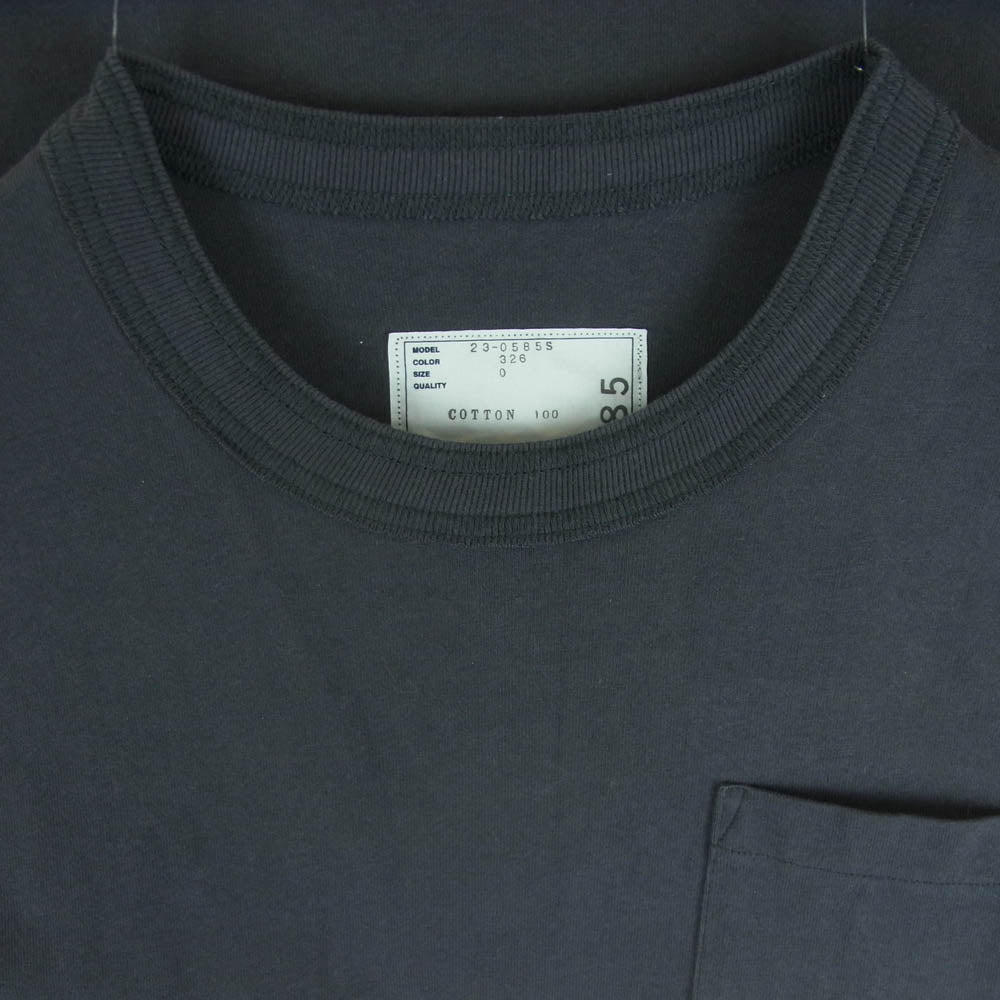 Sacai サカイ 23AW 23-0585S Graphic T-Shirt サカイ グラフィック 半袖 Tシャツ グレー系 チャコール系 326 0 【中古】