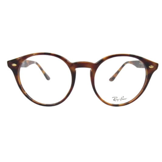 Ray-Ban レイバン RB2180-VF 5675 ラウンド ハバナ フレーム 眼鏡 アイウェア ブラウン系 51□20【中古】