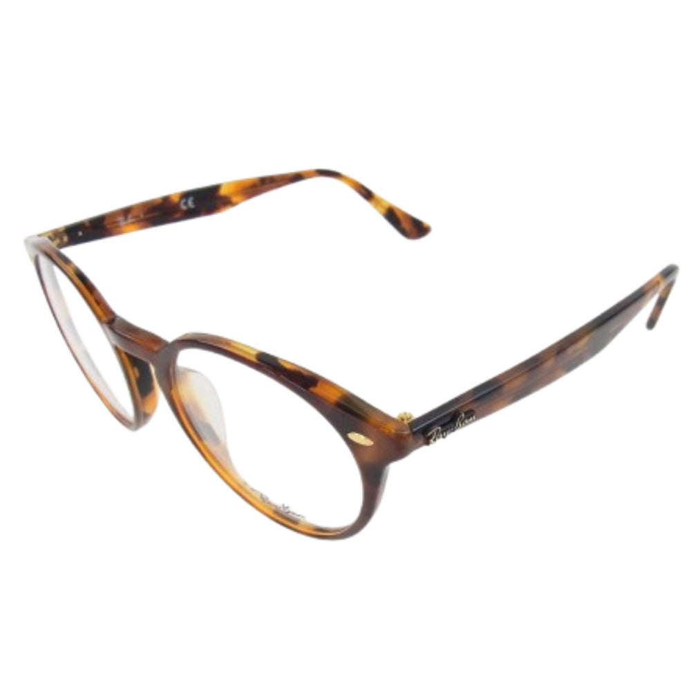 Ray-Ban レイバン RB2180-VF 5675 ラウンド ハバナ フレーム 眼鏡 アイウェア ブラウン系 51□20【中古】