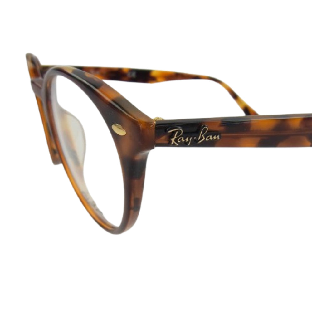 Ray-Ban レイバン RB2180-VF 5675 ラウンド ハバナ フレーム 眼鏡 アイウェア ブラウン系 51□20【中古】
