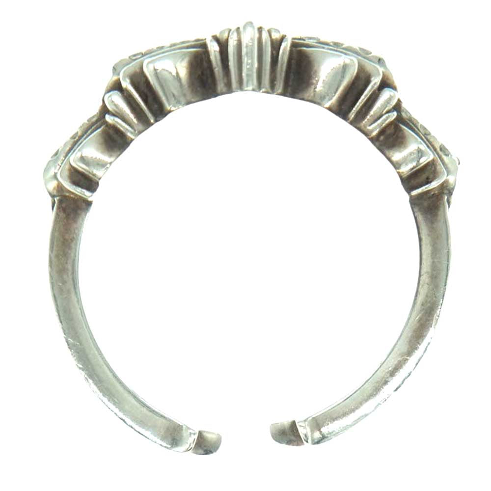 CHROME HEARTS クロムハーツ（原本無） BABY CLSC P D ベイビー クラシック フローラル クロス パヴェ ダイヤ リング シルバー系 11号【中古】