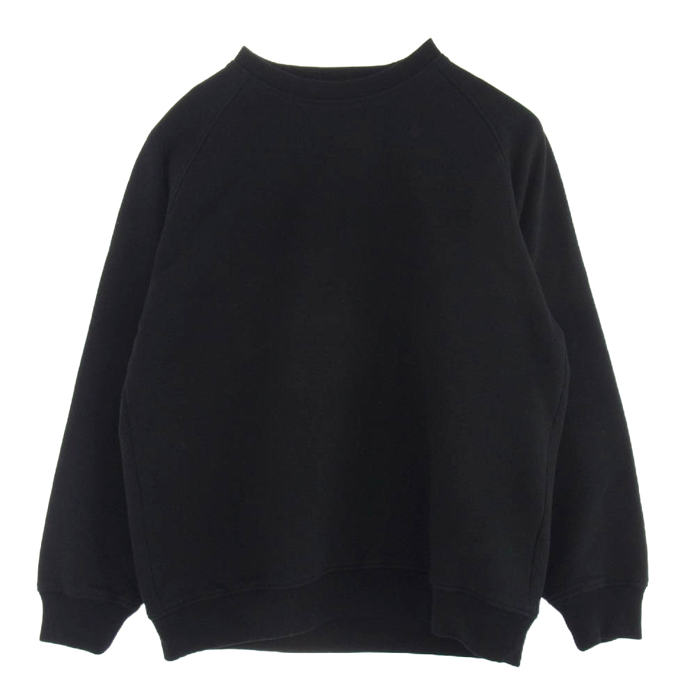 COMOLI コモリ 24AW A03-05003 コットン 裏毛 クルーネック スウェット ブラック系 3【極上美品】【中古】