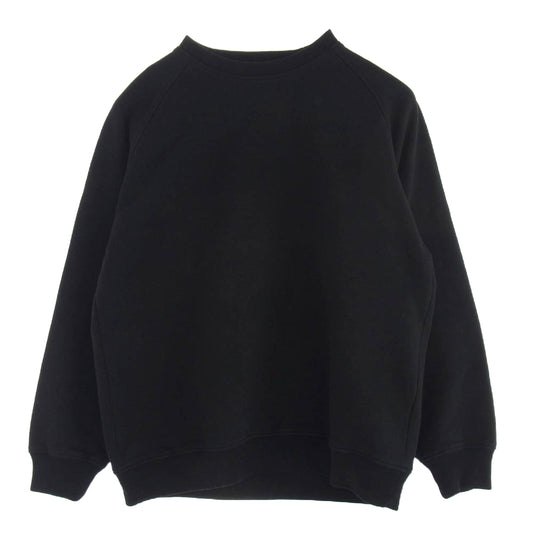 COMOLI コモリ 24AW A03-05003 コットン 裏毛 クルーネック スウェット ブラック系 3【極上美品】【中古】