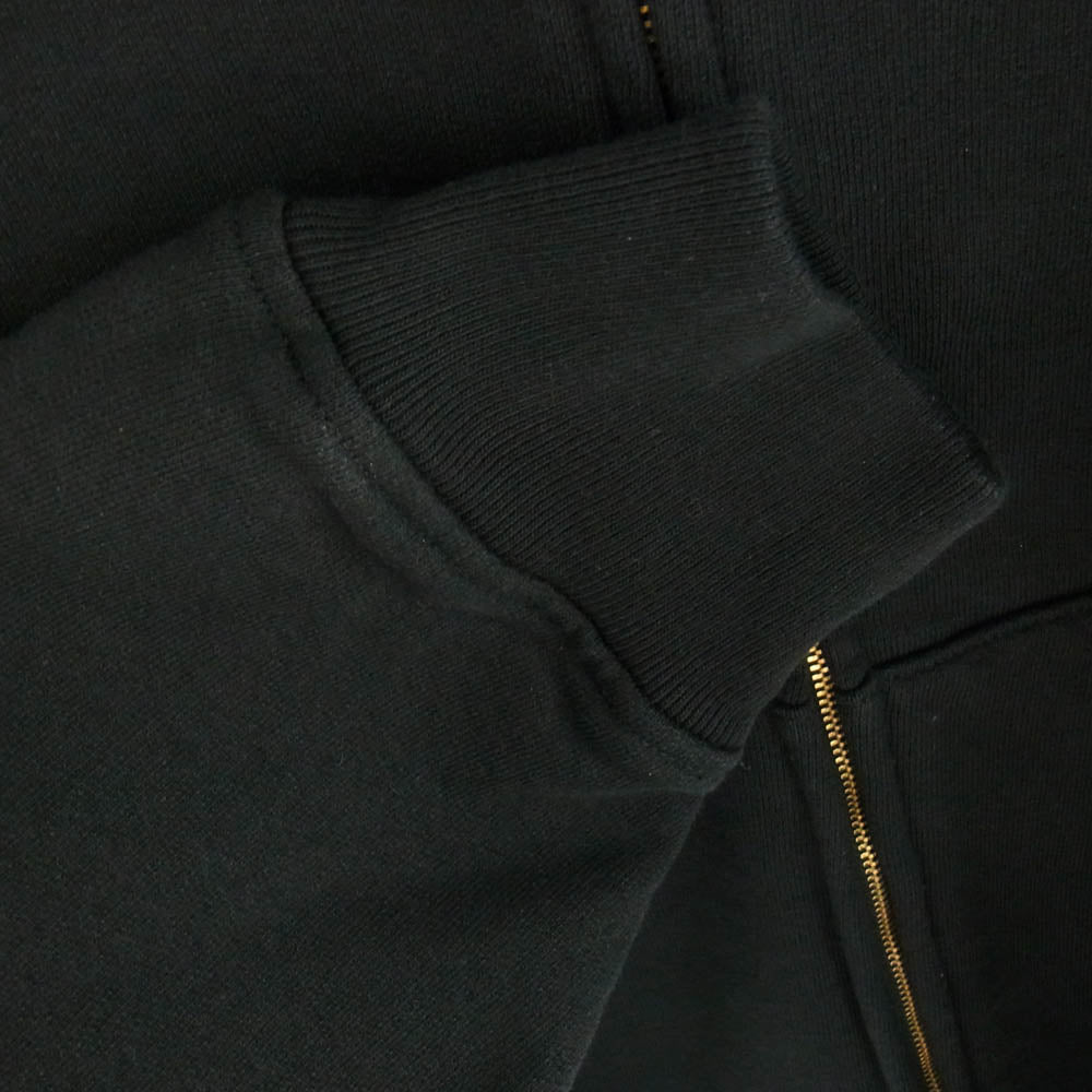 COMOLI コモリ 24AW A03-05001 コットン裏毛 ジップパーカー ブラック系 4【中古】