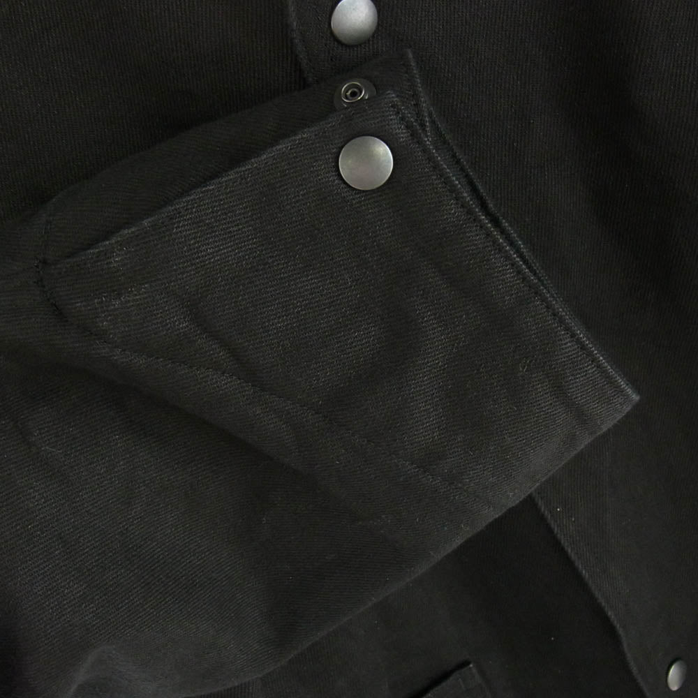 COMOLI コモリ 24AW A03-01027 デニム レザー ワークジャケット ブラック系 2【極上美品】【中古】