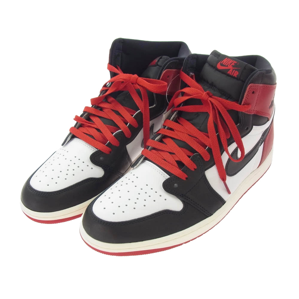 NIKE ナイキ DZ5485-106 Air Jordan 1 Retro High OG Black Toe Reimagined AJ1 エアジョーダン1 レトロ ハイ ブラックトゥリイマジンド スニーカー レッド系 ホワイト系 ブラック系 29cm【新古品】【未使用】【中古】