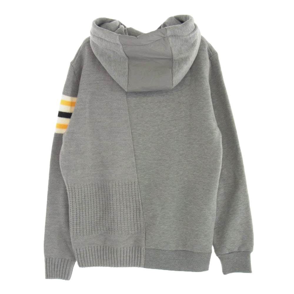 P.M.D.S ピーエムディーエス 6246181215 NEW FEDOR ニット切替 プルオーバー パーカー グレー系 L【中古】