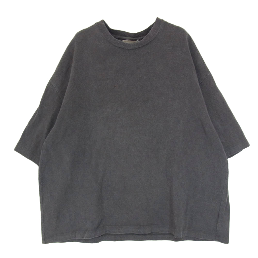 blurhms ブラームス BHS23S030 C/Silk Nep Super Size Tee コットン シルク ネップ スーパーサイズ Tシャツ 半袖カットソー グレー系 サイズ表記無【中古】